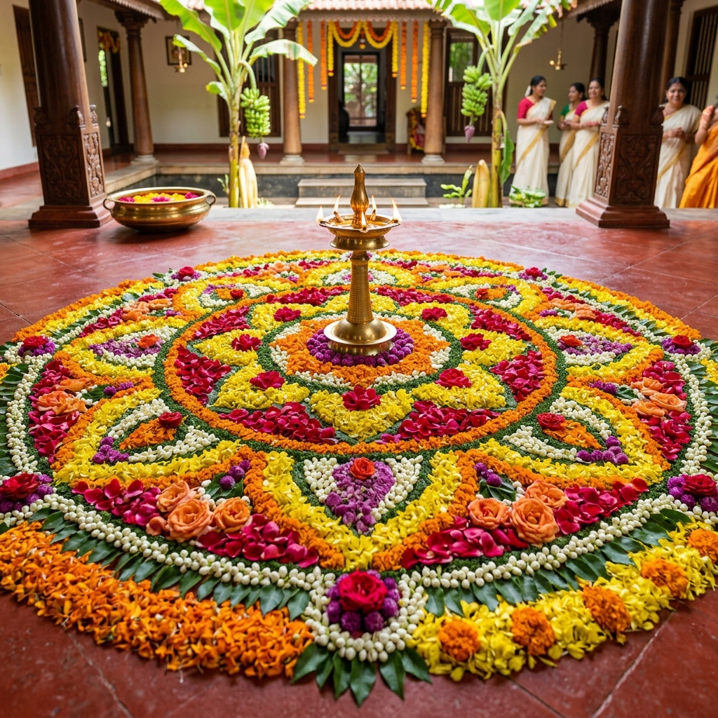 Pookalam in bloom
